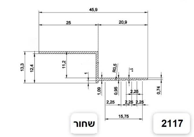 ‏‏פרופיל 2117 שחור